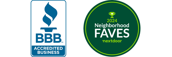 BBB Accredited Business and 2024 Nextdoor Neighborhood Fave