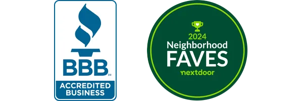 BBB Accredited Business and 2024 Nextdoor Neighborhood Fave