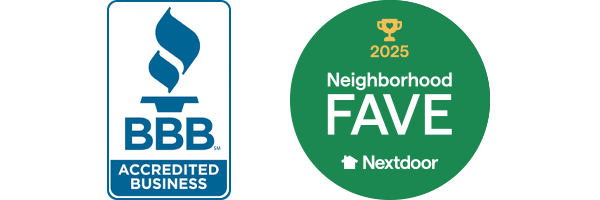 BBB Accredited Business and Nextdoor Neighborhood Fave Winner