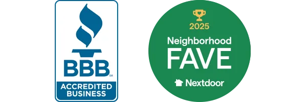 BBB Accredited Business and Nextdoor Neighborhood Fave Winner